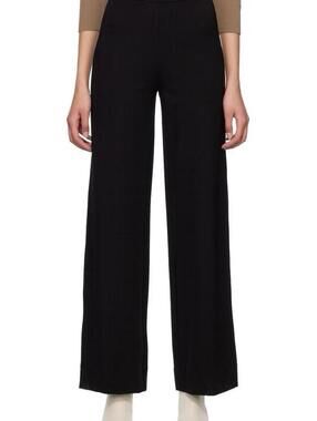 Rag & Bone Lily Trouser Women’s Medium Black 100% Wool Wide Leg High Rise Pants